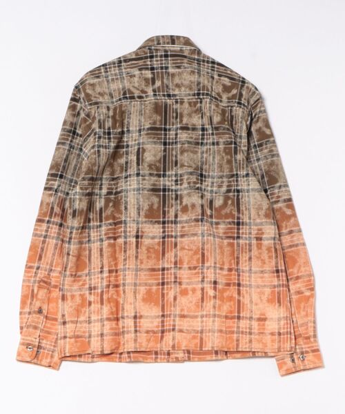 Desigual(デシグアル)の「グラデーショングランジロックチェックシャツ(シャツ/ブラウス・メンズ・グリーン・S/M/L/XL)」の2枚目の写真