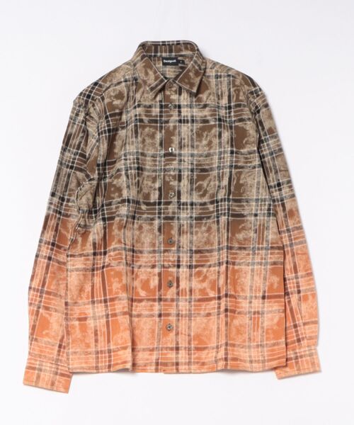 Desigual(デシグアル)の「グラデーショングランジロックチェックシャツ(シャツ/ブラウス・メンズ・グリーン・S/M/L/XL)」の5枚目の写真