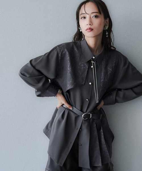 セール】アシメJQプリーツシャツ(HARE)（シャツ/ブラウス）｜HARE