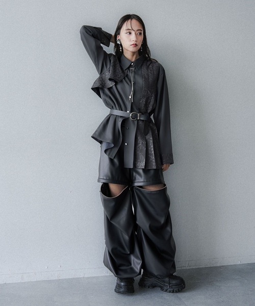 アシメJQプリーツシャツ(HARE)（シャツ/ブラウス）｜HARE（ハレ）の