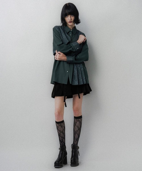 セール】アシメJQプリーツシャツ(HARE)（シャツ/ブラウス）｜HARE