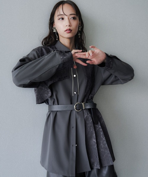 アシメJQプリーツシャツ(HARE)（シャツ/ブラウス）｜HARE（ハレ）の