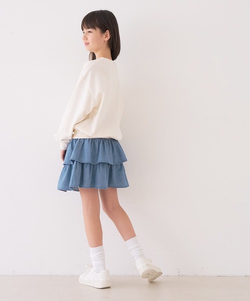 coca(coca)(コカ)の「キッズ フリルミニスカート(スカート・キッズ・ブルー/A・120/150/140/130)」の12枚目の写真