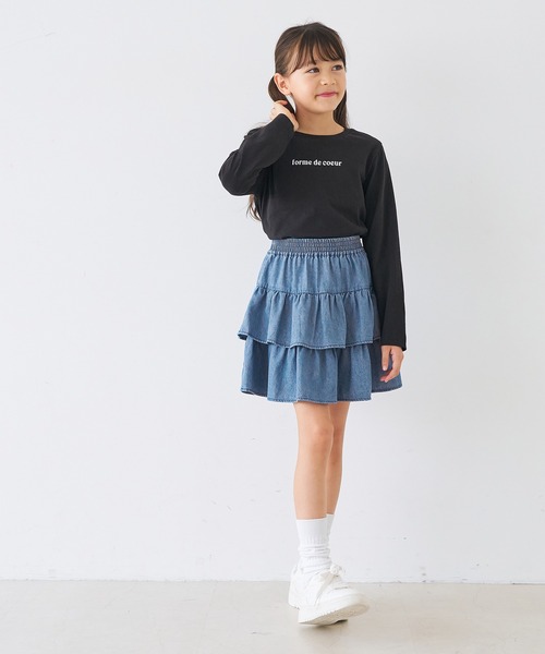 coca(coca)(コカ)の「キッズ フリルミニスカート(スカート・キッズ・ブルー/A・120/150/140/130)」の8枚目の写真