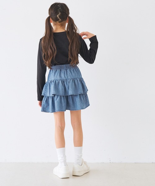 coca(coca)(コカ)の「キッズ フリルミニスカート(スカート・キッズ・ブルー/A・120/150/140/130)」の11枚目の写真