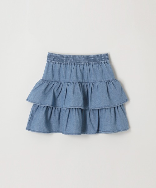 coca(coca)(コカ)の「キッズ フリルミニスカート(スカート・キッズ・ブルー/A・120/150/140/130)」の15枚目の写真
