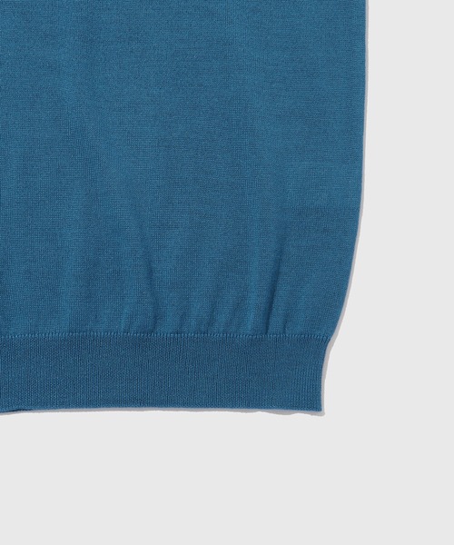 ADAM ET ROPE'（アダムエロペ）の「ウォッシャブル ハイゲージニット プルオーバー（ニット/セーター・メンズ・ブラウン系その他3/ブルー系その他4/ブラック・M/L）」の6枚目の写真