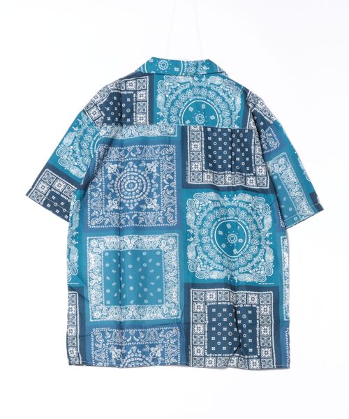 ARCHIVER(アーカイバ)の「【Bl】ペイズリー柄 オープンカラーシャツ(シャツ/ブラウス・メンズ・オレンジ/ネイビー・LARGE/MEDIUM)」の3枚目の写真