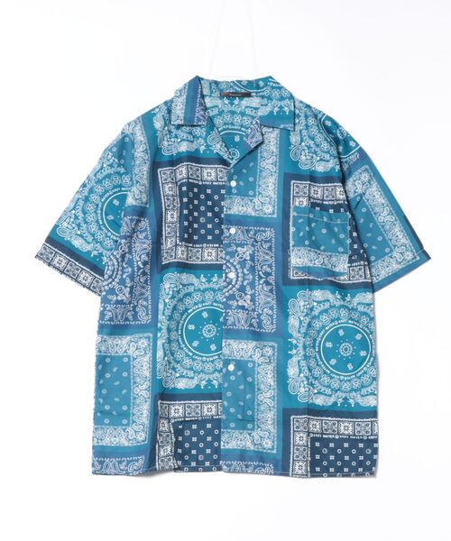 ARCHIVER(アーカイバ)の「【Bl】ペイズリー柄 オープンカラーシャツ(シャツ/ブラウス・メンズ・オレンジ/ネイビー・LARGE/MEDIUM)」の5枚目の写真