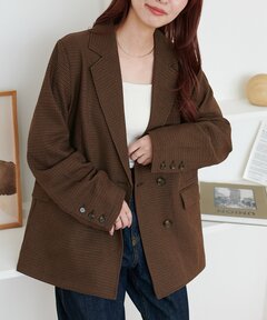 セール】【SUSTAINABLE】BOXY SINGLE BREASTED JACKET（テーラード
