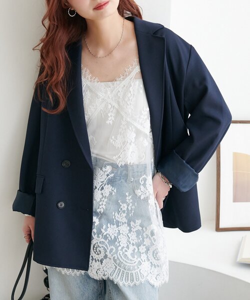 Wブレストテーラードジャケット M Discoat Discoat（ディスコート） ジャケット テーラードジャケット 「WEB限定