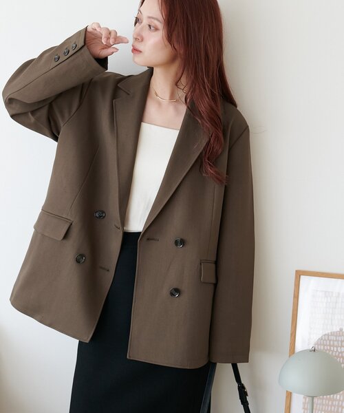 Wブレストテーラードジャケット Wブレストテーラードジャケット（テーラードジャケット