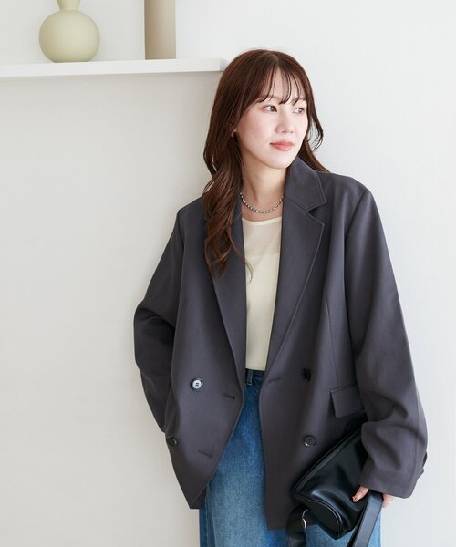 Discoat　テーラードジャケット Discoat ジャケット テーラードジャケット Wブレストテーラード
