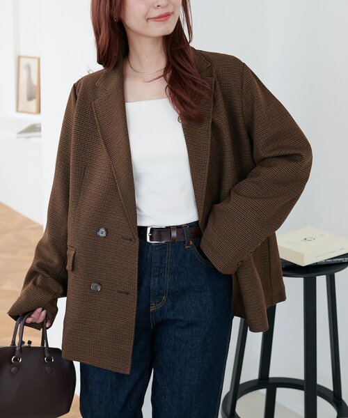 Wブレストテーラードジャケット Wブレストテーラードジャケット（テーラードジャケット）｜DISCOAT