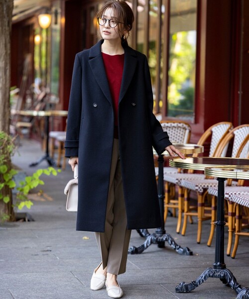 美品✨アニエスベー アンゴラ×ウール チェスターコート ロングコート