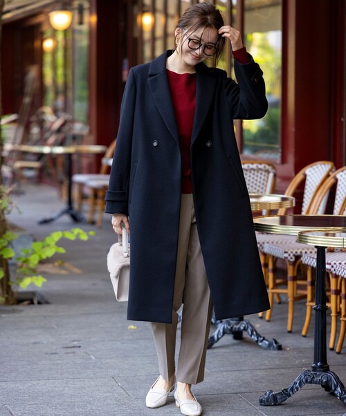 ☆【JEANASIS】ウールチェスターロングコート〈新品未使用タグ付き〉☆ JEANASIS（ジーナシス）の「ウールチェスターロングコート/969623