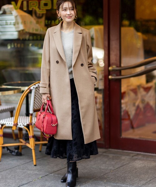 ウールライクロング チェスターコート（チェスターコート）｜ANY SIS