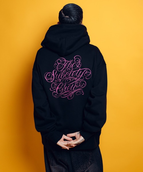 Subciety（サブサエティ）の「Club zip hoodie（パーカー・メンズ・ブラック×ホワイト/グレー/ネイビー/ブラック×ピンク・X-SMALL/SMALL/MEDIUM/LARGE/X-LARGE/XX-LARGE）」の17枚目の写真