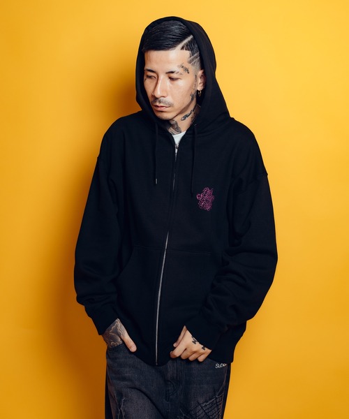 Subciety（サブサエティ）の「Club zip hoodie（パーカー・メンズ・ブラック×ホワイト/グレー/ネイビー/ブラック×ピンク・X-SMALL/SMALL/MEDIUM/LARGE/X-LARGE/XX-LARGE）」の21枚目の写真