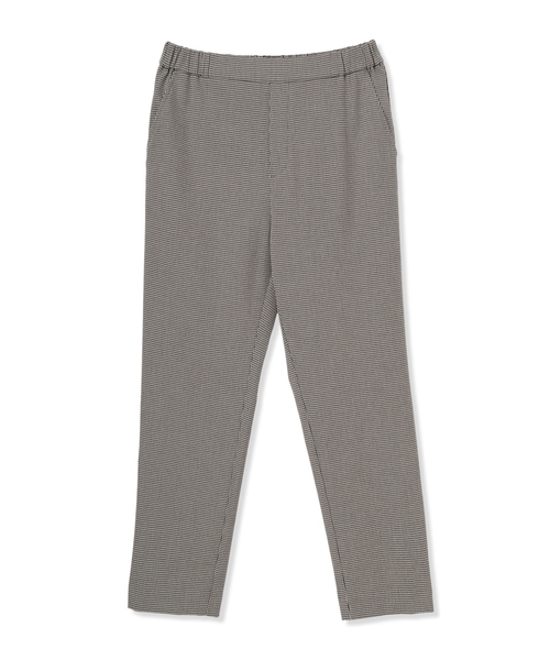 Petit Honfleur(プチオンフルール)の「【すご楽】ストレッチテーパードパンツ【イエロー・千鳥柄・ウエストゴム・通年素材】(その他パンツ・レディース・ベージュ/イエロー・M/L)」の3枚目の写真