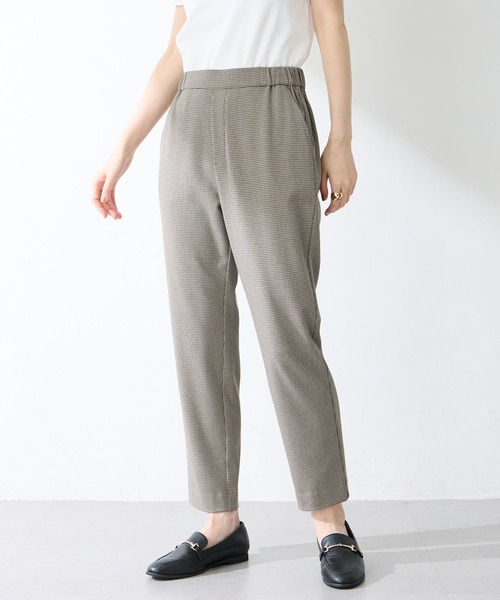 Petit Honfleur(プチオンフルール)の「【すご楽】ストレッチテーパードパンツ【イエロー・千鳥柄・ウエストゴム・通年素材】(その他パンツ・レディース・ベージュ/イエロー・M/L)」の18枚目の写真