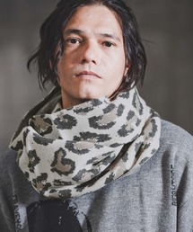 GLIMCLAP(ONbv)mko13142-Illusionism Leopard Pattern Knit snood jbgXk[h(192-042-gla-cf)(lbNEH[}[/Xk[h)
