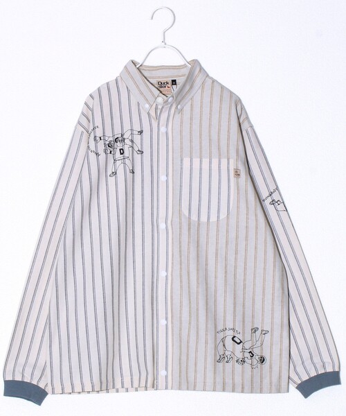 FREDY MAC（フレディーマック）の「【Duckster/ダックスター】プロレスコミックシャツ（シャツ/ブラウス・メンズ・オフホワイト/ホワイト系その他4/ブルー系その他3・M/L）」の2枚目の写真