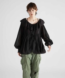 セール】【crinkle crinkle crinkle】ベルベット3Dエンブロイダリー