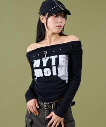 DISPARK/ベルトロゴオフショルTOP