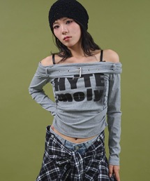 GOLDS同型♡Pumpkin-パンプキン-♡ビジュー♡肩出しオフショルトップス Circle Bijoux Ankle Strap Sandal | Pasand by ne Quittez pas