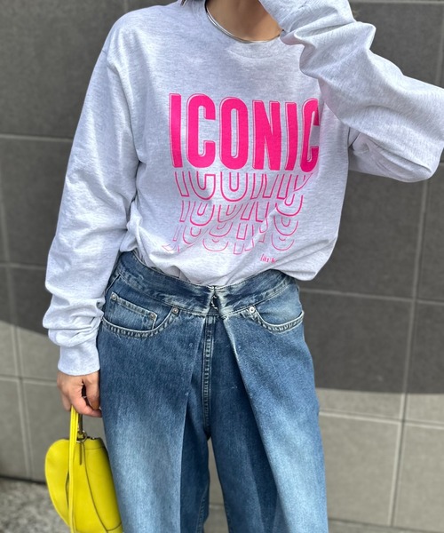mi via loca(ミヴィアロカ)の「【GILDAN】ICONICロゴロンT(Tシャツ/カットソー・レディース・ブラック/ナチュラル/レッド/オートミール・X-LARGE/MEDIUM)」の6枚目の写真