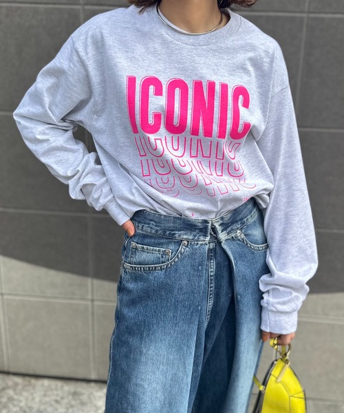 mi via loca(ミヴィアロカ)の「【GILDAN】ICONICロゴロンT(Tシャツ/カットソー・レディース・ブラック/ナチュラル/レッド/オートミール・X-LARGE/MEDIUM)」の9枚目の写真