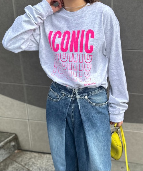 mi via loca(ミヴィアロカ)の「【GILDAN】ICONICロゴロンT(Tシャツ/カットソー・レディース・ブラック/ナチュラル/レッド/オートミール・X-LARGE/MEDIUM)」の11枚目の写真