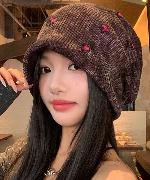 DEVICE（デバイス）の「ダメージ ビーニー（ニットキャップ/ビーニー・レディース・ブラック・FREE）」の8枚目の写真