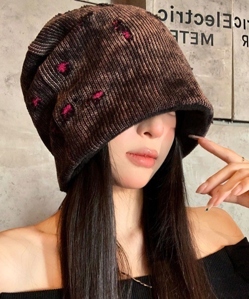 DEVICE（デバイス）の「ダメージ ビーニー（ニットキャップ/ビーニー・レディース・ブラック・FREE）」の11枚目の写真