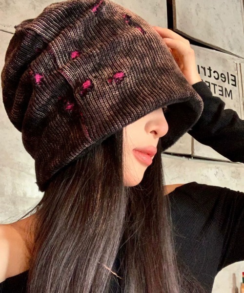 DEVICE（デバイス）の「ダメージ ビーニー（ニットキャップ/ビーニー・レディース・ブラック・FREE）」の14枚目の写真