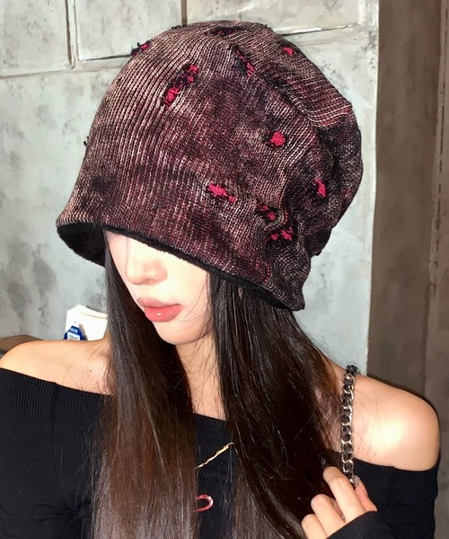 DEVICE（デバイス）の「ダメージ ビーニー（ニットキャップ/ビーニー・レディース・ブラック・FREE）」の15枚目の写真