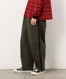 Purple&Yellow | ストレッチツイル ワイドテーパード ラインパンツ(その他パンツ)