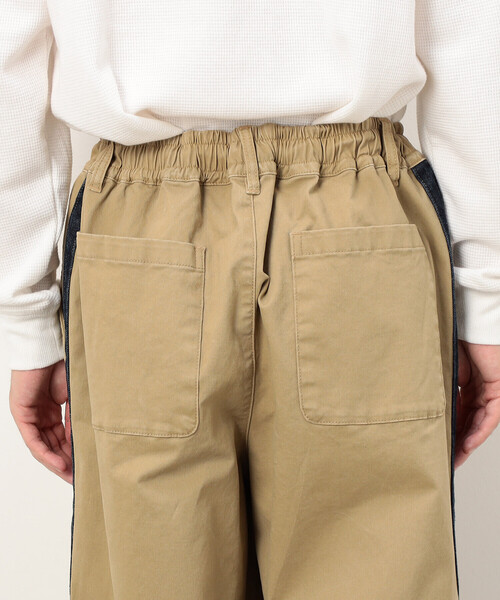 Purple&Yellow（パープルアンドイエロー）の「ストレッチツイル ワイドテーパード ラインパンツ（その他パンツ・メンズ・キャメル/カーキ・MEDIUM/SMALL/LARGE/X-SMALL）」の5枚目の写真