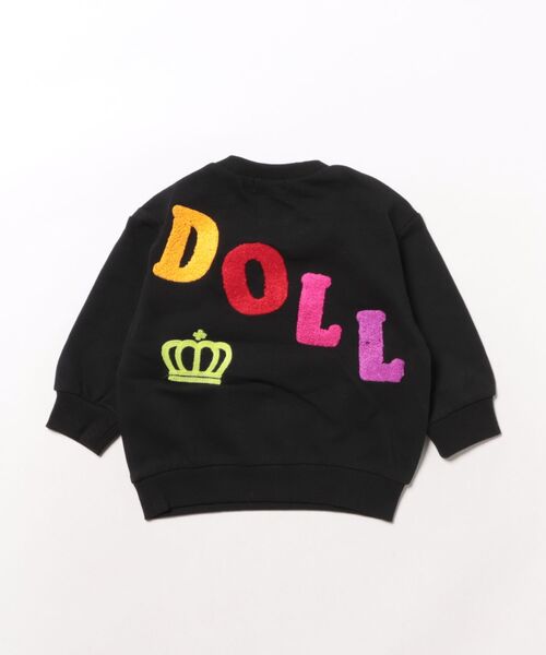 BABYDOLL(ベビードール)の「親子お揃い BIGサガラロゴトレーナー 1053K(スウェット・キッズ・アッシュグレー/オフホワイト/ブラック・80cm/90cm/100cm/110cm/120cm/130cm/140cm/150cm)」の4枚目の写真