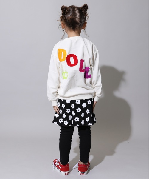 BABYDOLL(ベビードール)の「親子お揃い BIGサガラロゴトレーナー 1053K(スウェット・キッズ・アッシュグレー/オフホワイト/ブラック・80cm/90cm/100cm/110cm/120cm/130cm/140cm/150cm)」の13枚目の写真