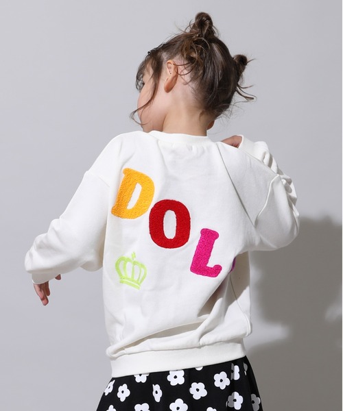 BABYDOLL(ベビードール)の「親子お揃い BIGサガラロゴトレーナー 1053K(スウェット・キッズ・アッシュグレー/オフホワイト/ブラック・80cm/90cm/100cm/110cm/120cm/130cm/140cm/150cm)」の9枚目の写真