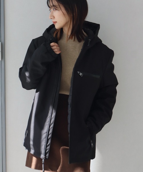 Calvin Klein(カルバン・クライン)の「【Calvin Klein/カルバンクライン】Hooded Stretch Jacket/中綿 フーデット ストレッチジャケット(その他アウター・メンズ・ブラック・M/L/S)」の3枚目の写真