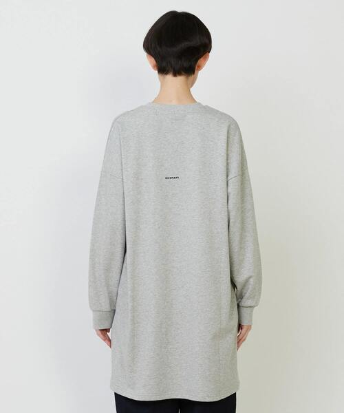 FRAPBOIS(フラボア)の「チュニックジャージ ワンピース(ワンピース・レディース・ブラック/グレー・1)」の4枚目の写真