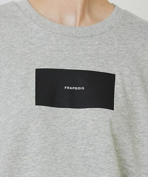 FRAPBOIS(フラボア)の「チュニックジャージ ワンピース(ワンピース・レディース・ブラック/グレー・1)」の7枚目の写真