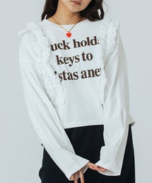 LACE ACCENT L/S TOP
