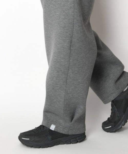 無地タックワイドパンツ/Double-knit Side-tuck Wide Pants （無地