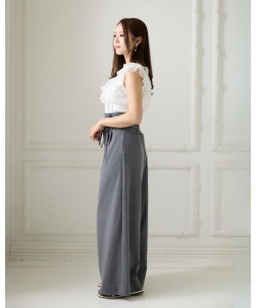 LANTINAM（ランティナム）の「Organdy Frill Knit（ニット/セーター・レディース・ホワイト/ミント・FREE）」の9枚目の写真