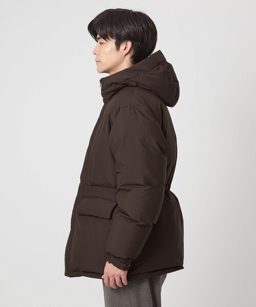 green label relaxing（グリーンレーベルリラクシング）の「DICROS フード ダウン ブルゾン -撥水-（ダウンジャケット/コート・メンズ・ダークグレー/ダークブラウン・S/M/L/XL）」の8枚目の写真