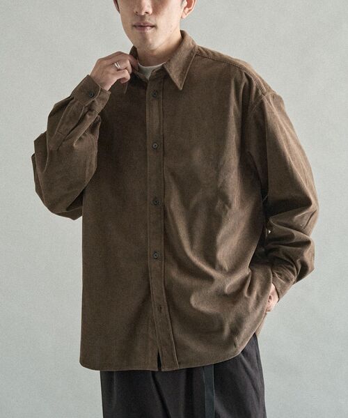 CRAFT STANDARD BOUTIQUE(クラフトスタンダードブティック)の「コーデュロイシャツ(シャツ/ブラウス・メンズ・ブラウン/グレー/ブラック・S/L/M)」の3枚目の写真